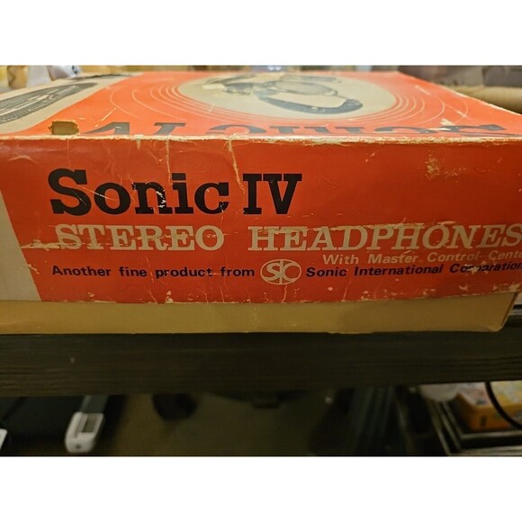 SONIC IV HeadPhones + Master Control Center + Original Box Rare tested working - Picture 12 of 16